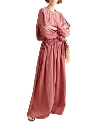Shop Albus Lumen Long Dresses In Pastel Pink
