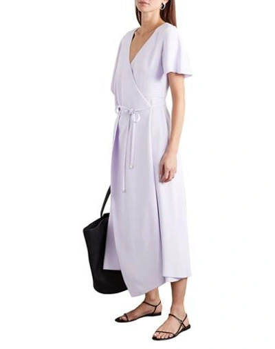 Shop Rosetta Getty Woman Midi Dress Lilac Size 6 Viscose In Purple