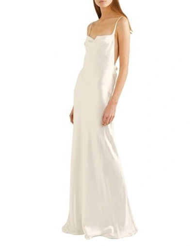 Shop Galvan  London Long Dress In White