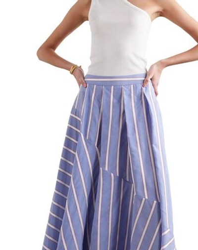 Shop Palmer Harding Palmer//harding Woman Long Skirt Pastel Blue Size 10 Lyocell, Viscose