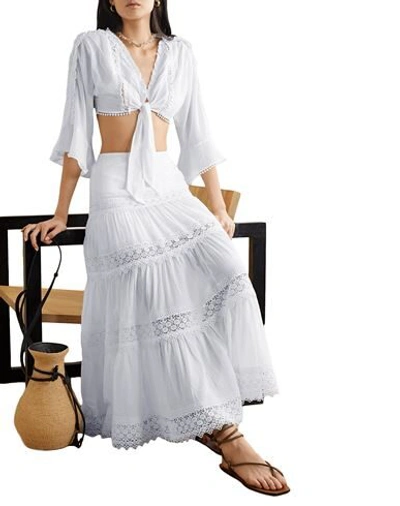 Shop Charo Ruiz Ibiza Woman Top White Size L Cotton, Polyacrylic