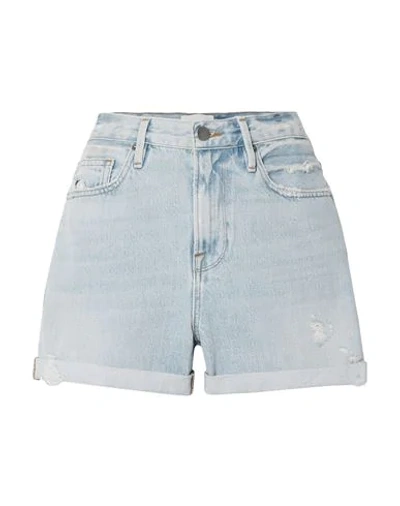 Shop Frame Woman Denim Shorts Blue Size 29 Cotton