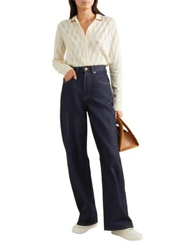 Shop King & Tuckfield Woman Jeans Blue Size 24 Cotton