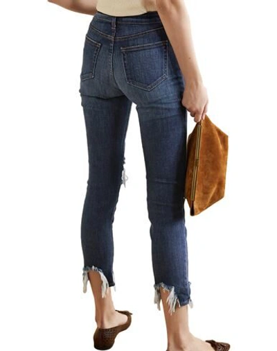 Shop L Agence L'agence Woman Jeans Blue Size 30 Cotton, Polyester, Elastane