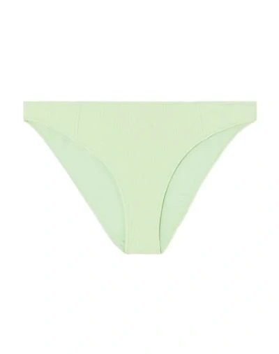 Shop Ganni Bikini Bottoms In Light Green