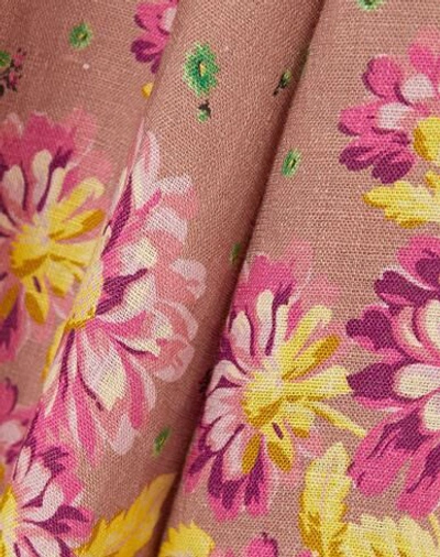 Shop Paul & Joe Woman Jumpsuit Pastel Pink Size 10 Linen