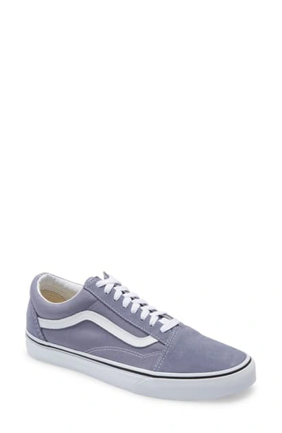 Shop Vans Old Skool Sneaker In Blue Granite/ True White