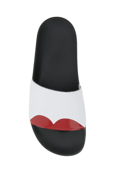 Shop Marni Lily Printed Mules In Lily White Red Black