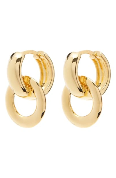Shop Luv Aj Provence Link Hoop Earrings In Gold