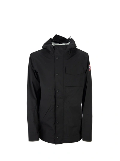 Shop Canada Goose Nanaimo - Rain Jacket In Black