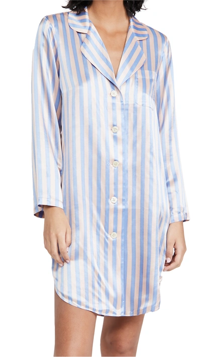 Shop Morgan Lane Jillian Night Shirt In Cotton Candy