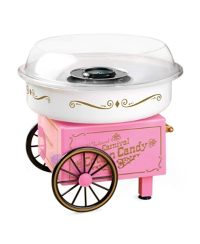 Shop Nostalgia Pcm306pk Vintage Hard & Sugar-free Candy Cotton Candy Maker In Pink