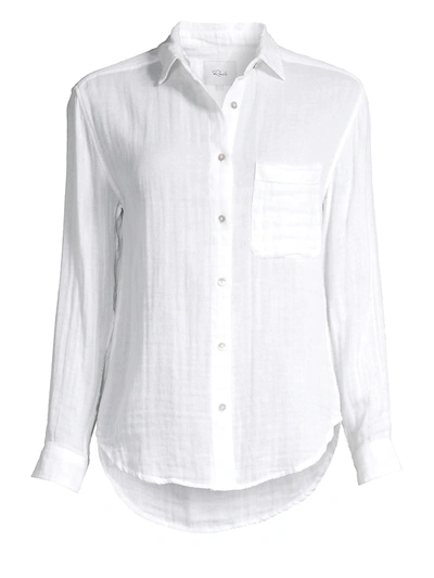 Shop Rails Women's Ellis Cotton Button-down Shirt In White