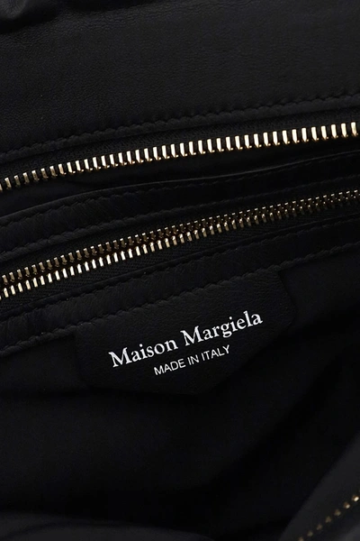 Shop Maison Margiela Glam Slam Leather Clutch In Black