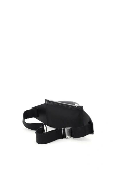 Shop Maison Margiela Leather Beltpack In Black