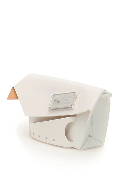 Shop Maison Margiela Small Snatched Bag In White