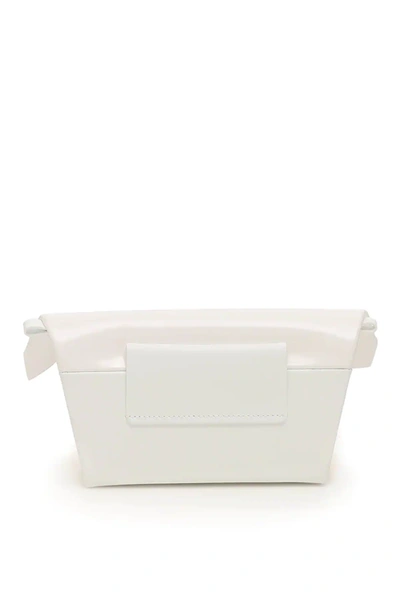 Shop Maison Margiela Small Snatched Bag In White