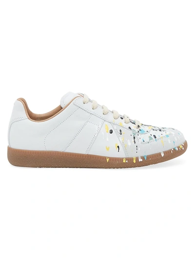 Shop Maison Margiela Women's Splatter Paint Sneakers In Off White