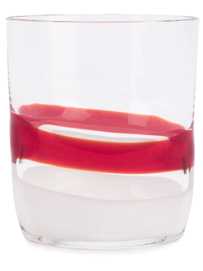 Shop Carlo Moretti Striped Glass In Red