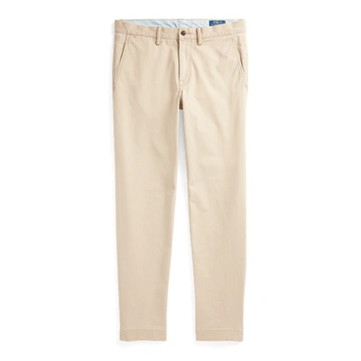 Shop Ralph Lauren Stretch Straight Fit Washed Chino Pant In Boating Khaki