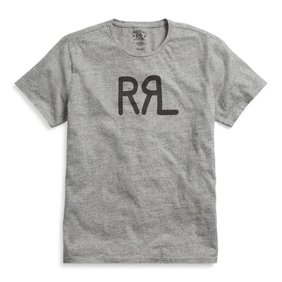 Shop Double Rl Cotton Jersey Graphic T-shirt In Camp Heather