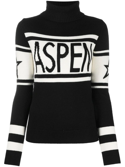 Shop Perfect Moment Aspen Roll Neck Merino Sweater In Black