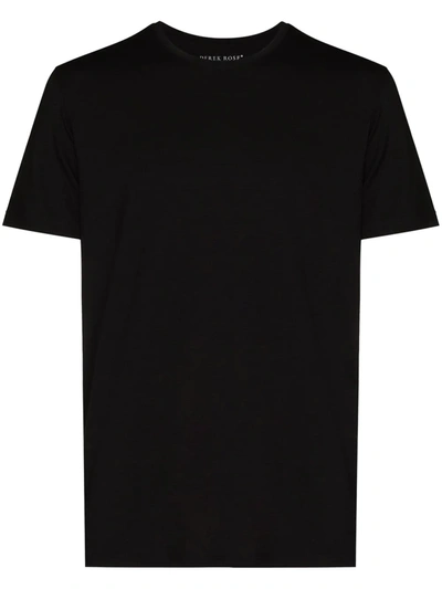 Shop Derek Rose Round Neck T-shirt In Black