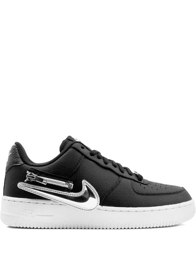 Shop Nike Air Force 1 '07 "zip Swoosh In Black