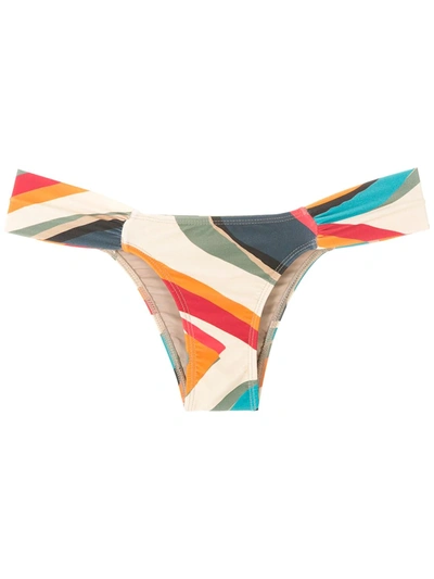 Shop Lygia & Nanny Ritz Printed Bikini Bottom In Multicolour