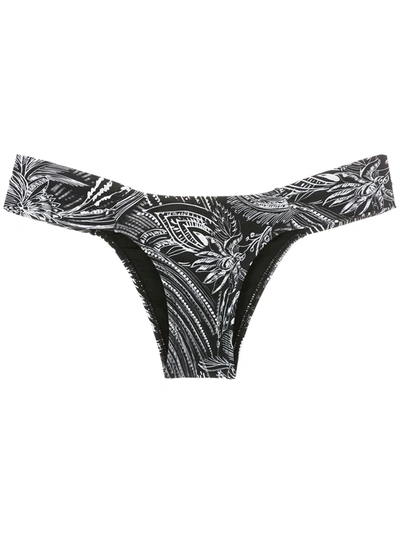 Shop Lygia & Nanny Ritz Printed Bikini Bottom In Black