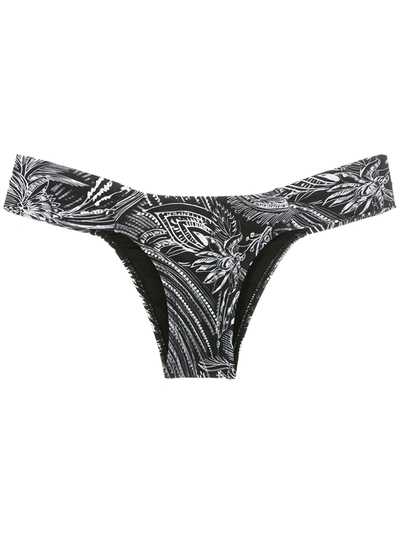 Lygia & Nanny Jasper Printed Bikini Bottom In Black