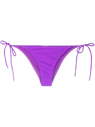 Shop Ack Stella Bikini Bottoms In Purple