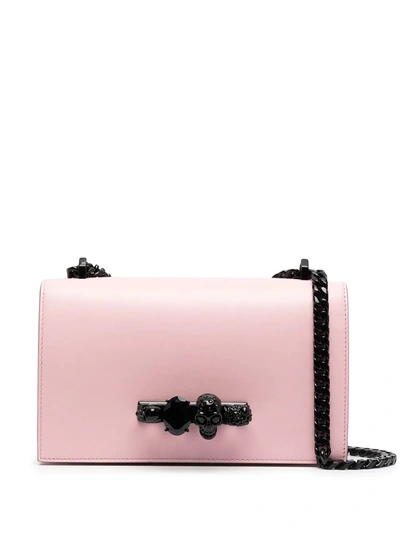 Shop Alexander Mcqueen Knuckle Duster Shoulder Bag In Pink