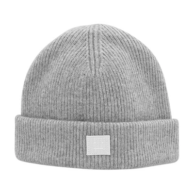 Shop Acne Studios Beanie In Grey Melange