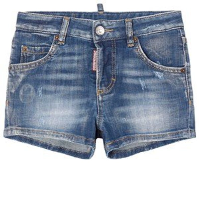 Shop Dsquared2 Blue Denim Shorts