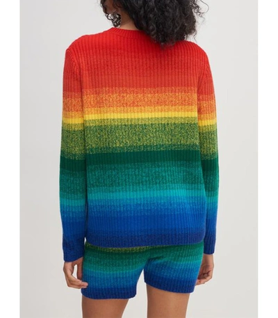 Shop The Elder Statesman Morph Stripe Sweater In Multicolor