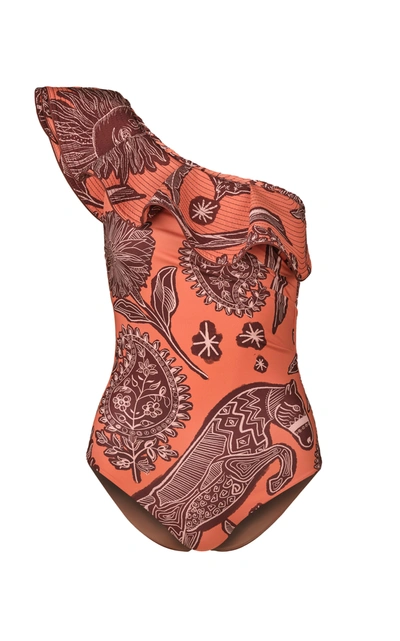 Shop Johanna Ortiz Women's Sun Asymmetric One-piece Swimsuit In Multi