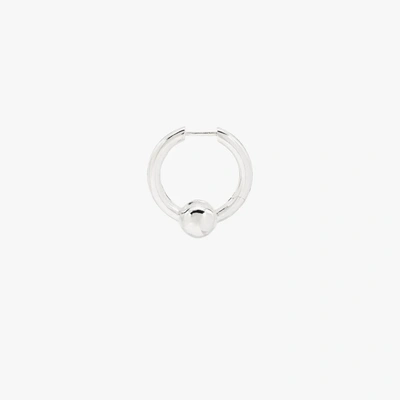 All Blues Sterling Silver Single Hoop Earring In Silver