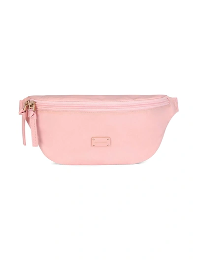 Shop Dolce & Gabbana Logo-plaque Belt Bag In Pink