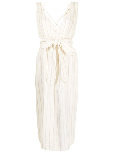 Shop Mara Hoffman Calypso Cross-strap Dress In White
