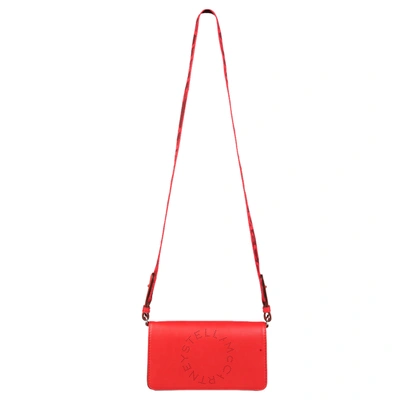 Pre-owned Stella Mccartney Red Leather Stella Logo Crossbody Bag