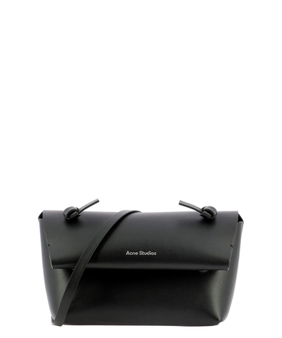Shop Acne Studios Leather Crossbody Bag In Black  