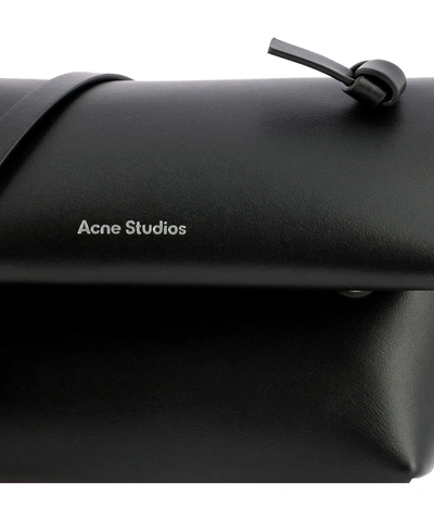 Shop Acne Studios Leather Crossbody Bag In Black  