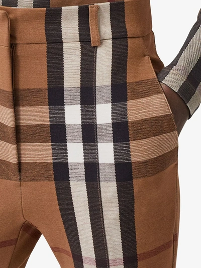 Shop Burberry Vintage Check Jodhpur Trousers In Brown