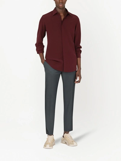 Shop Dolce & Gabbana Button-front Shirt In Red