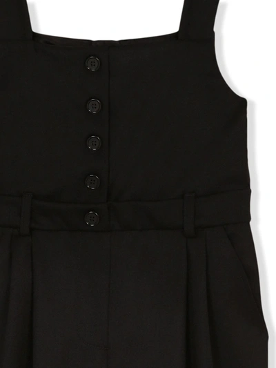 Shop Dolce & Gabbana Knitted Button-up Jumpsuit In Black