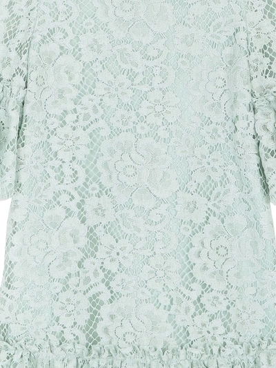 Dolce & Gabbana Cordonetto Lace Midi Dress In Blue