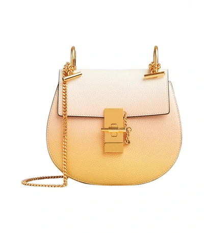 Shop Chloé Degrade Mini Drew Shoulder Bag In Yellow