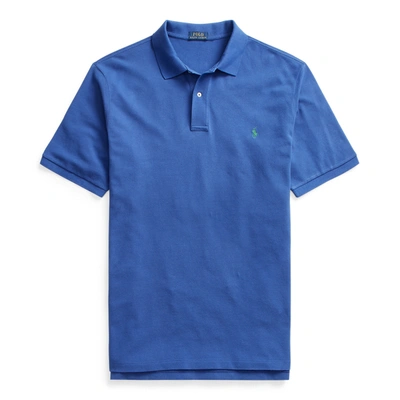 Shop Polo Ralph Lauren Mesh Polo Shirt In Lindsay Blue