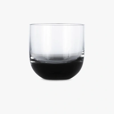 Shop Tom Dixon Grey Tank Whisky Glass Set In Black